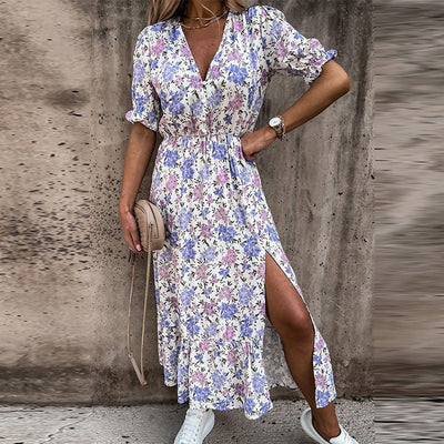 Niamh™ - Chic Floral Elegance Dress