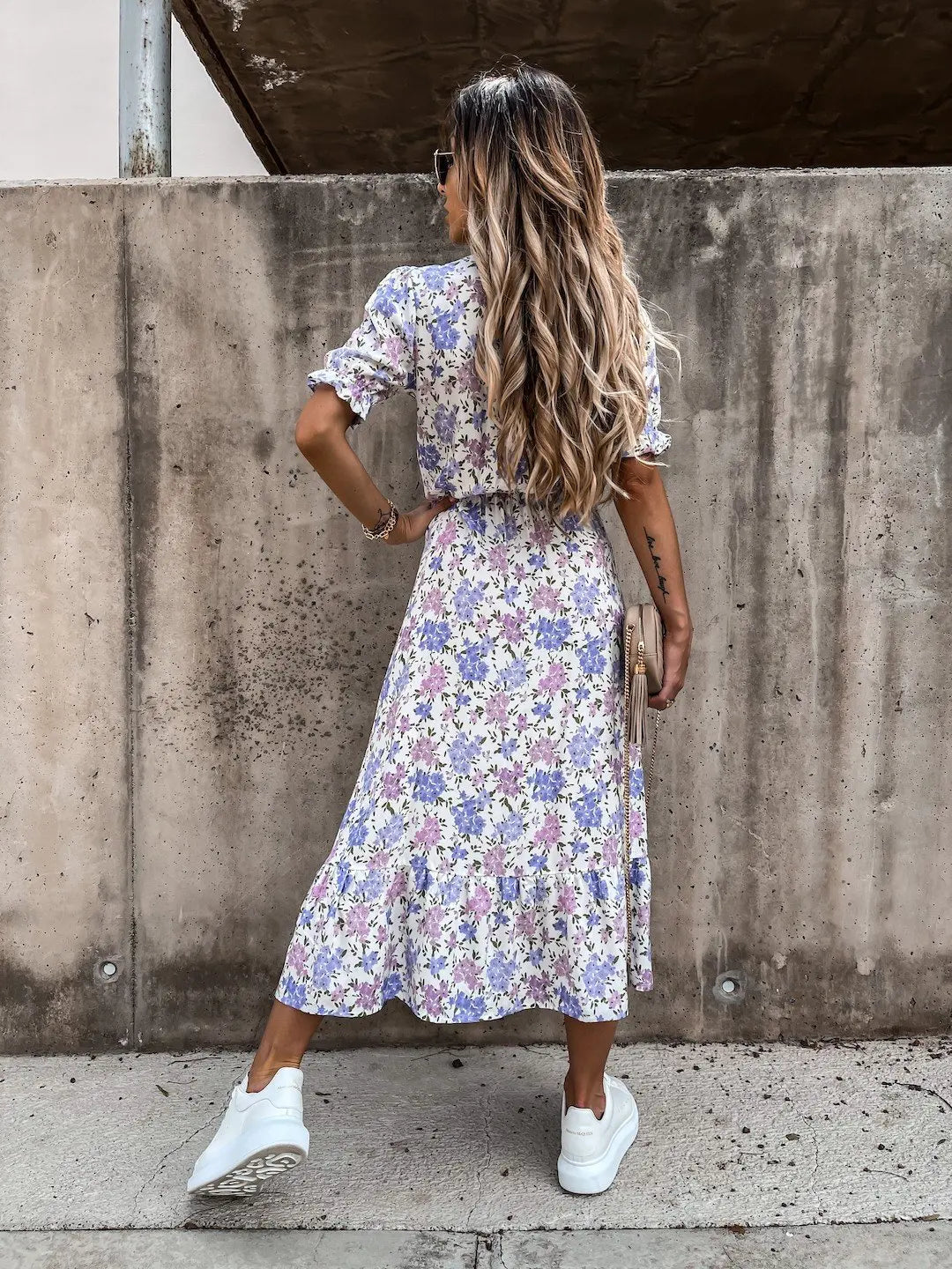 Niamh™ - Chic Floral Elegance Dress