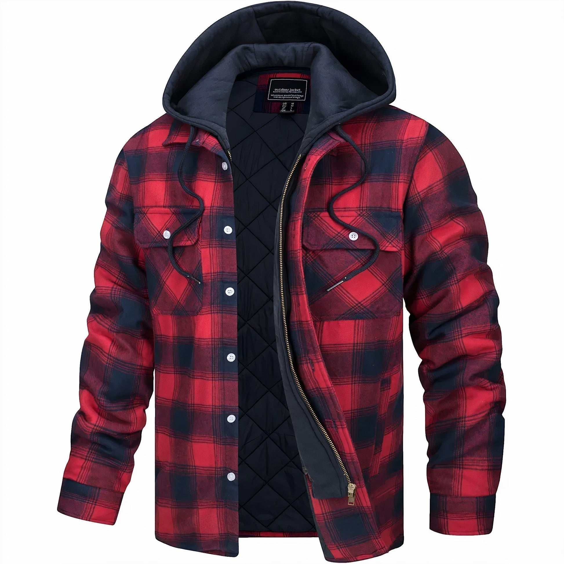 Harrison™ - Checked Hooded Jacket