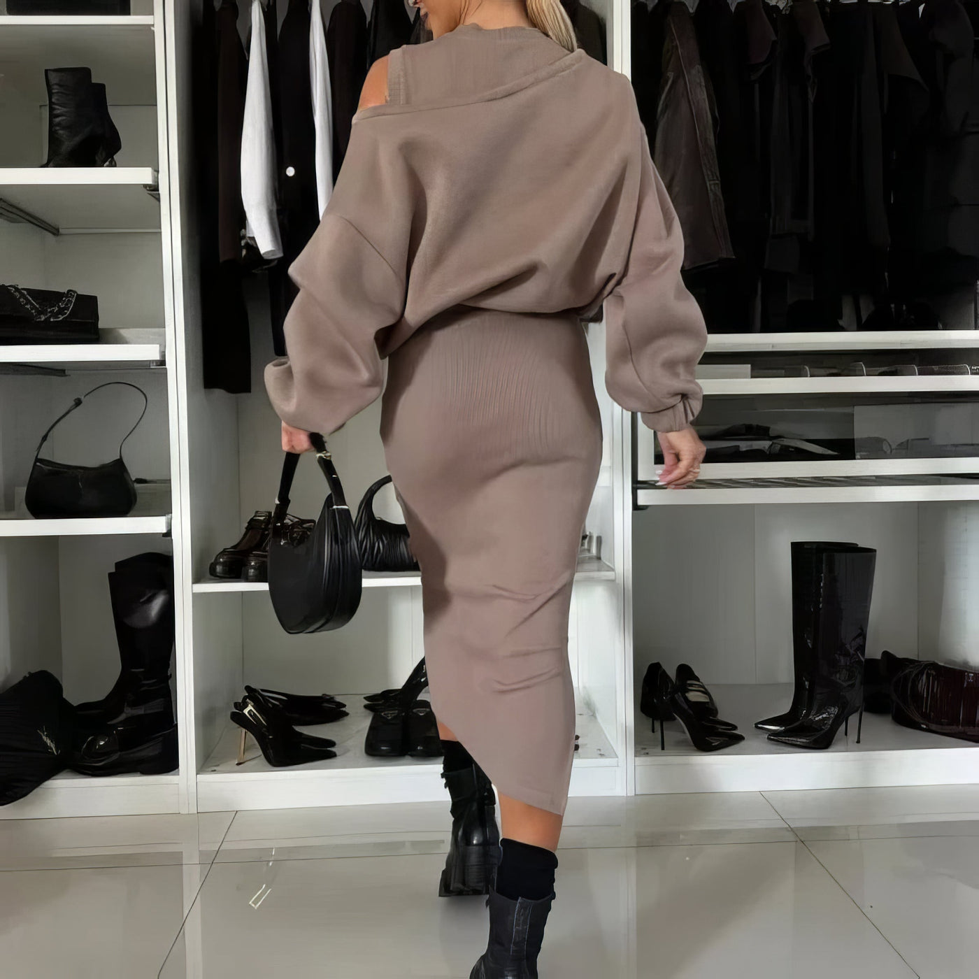 Marissa™ - 2 Piece Sleeveless Sweatshirt and Dress Set